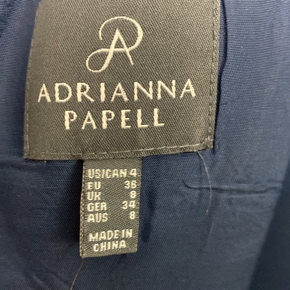 Adrianna Papell | Navy Cocktail Maxi Dress - Picture 9 of 12